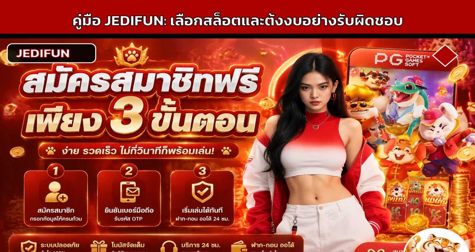 JEDIFUN | วิธีเลือกเกมสล็อตและตั้งงบสำหรับมือใหม่